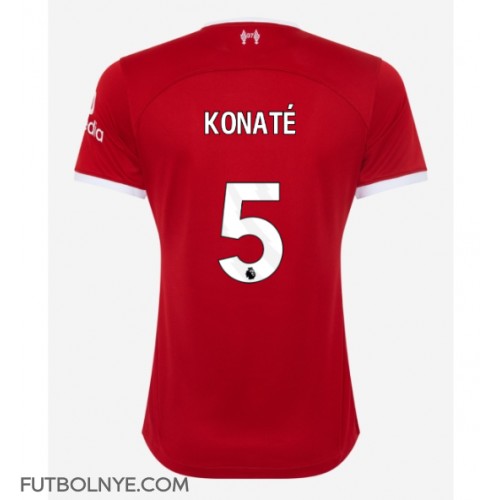 Camiseta Liverpool Ibrahima Konate #5 Primera Equipación para mujer 2023-24 manga corta